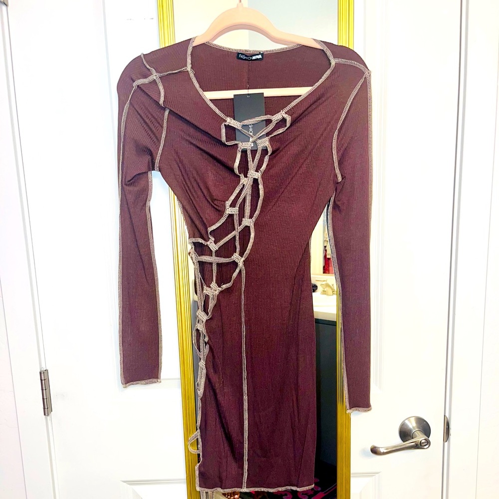 Lace Up Dress